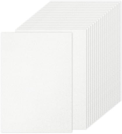 PATIKIL 40Sheets White Glitter Cardstock Paper, A4(8.3x11.7 Inch) 250gsm Premium Sparkly Paper Craft Cardstock Paper for Scrapbook Card Making DIY Art Projects Wedding Party