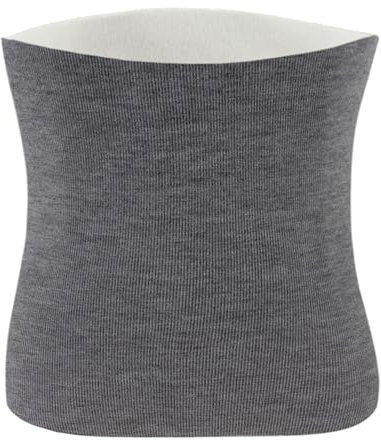 MilyaDE Winter Imitat Kaschmir Samt Nierenwärmer Rückenwärmer Hüftwärmer Damen Herren Senioren Taillenwärmer Bauchschutz Magenpflege Elastisch Taille Unterstützung, Grau XXL