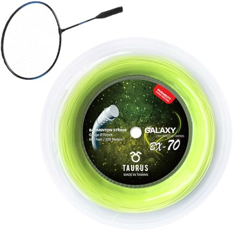Corde de badminton, fil de rechange pour raquette de badminton – Fil de raquette hautement élastique de 200 m pour les amateurs d'athlètes débutants