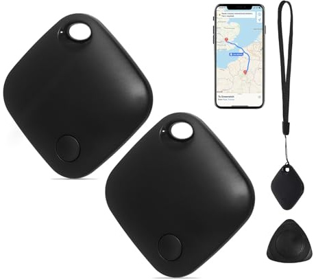 AURTEC Traceur GPS Intelligent pour Animaux de Compagnie, véhicules, clés et Bagages – Compatible avec Apple Find My App (iOS Uniquement), Suivi Global de localisation en Temps réel, Longue durée de