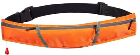 Cinturones de natación: Chaleco de flotación Inflable automático 150n flotabilidad, Chaqueta de Seguridad, Mejora de Seguridad Reflectante, Entrenamiento de Equipo de Supervivencia para Rescate,