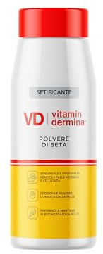 VITAMINDERMINA Polvere di Seta 100 g – Vellutante e Assorbente – Con Polvere di Seta, Amido di Tapioca e Mais, Vitamin Complex® – Pelle Morbida e Profumata