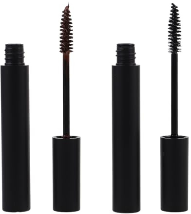 HAMPPLIES Lot de 2 Crayons de Coloration Temporaire pour Sourcils et Barbe Hommes Teinture Noire et Marron Formule Résistante à la Décoloration Application Précise Pinceau Inclus Soin