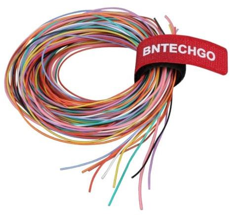 BNTECHGO 30 Gauge Silicone Wire Kit 10 Color Each 10 ft Flexible 30 AWG Stranded Tinned Copper Wire