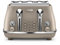 De'Longhi Elements CTOE4003BG 4-Slice Toaster - Beige