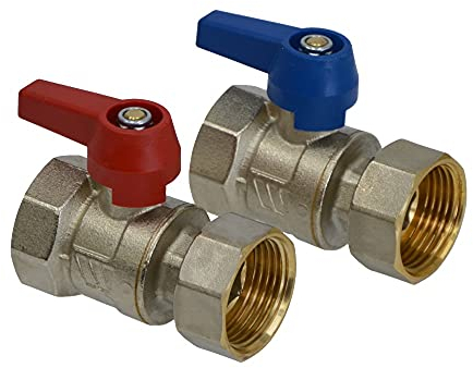 Rehau Kugelhahn-Set, G 1 für HKV-D/HLV Edelstahl