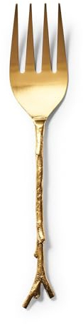 Sur La Table Gold Twig Serving Fork