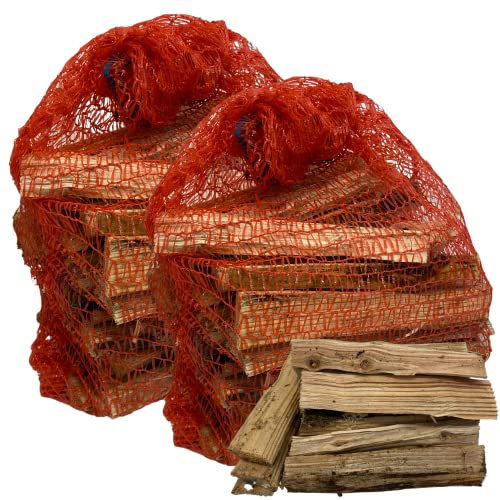 Legnetta Accendifuoco 100% Abete, Secca e Pronta all'uso, Legna Ecologica da Ardere per Camini, Stufe e Barbecue, Sacco 3 Kg (2 Sacchi, 6 Kg)