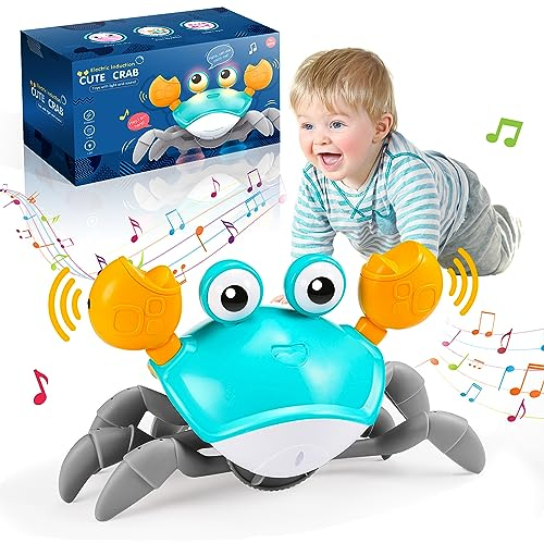 Toyzey Krabbe Baby Spielzeug, Spielzeug Junge Mädchen Krabbelspielzeug Baby Geschenke Für Kinder Geburtstag Cadeau Enfant 1 2 Ans Musikalische Tummy Time Toys