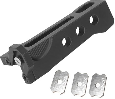 Araseur De Chant Coupe-Bordure Pour Le Travail Du Bois, Raboteuse Manuelle En Alliage d'Aluminium Avec 3 Lames, Tondeuse à Bois Grattoir à Chanfrein Pour Le Travail Du Bois