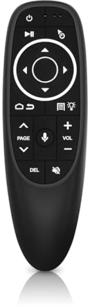 mophrati Télécommande vocale Gyroscope rétro-éclairage 2.4G contrôleur sans Fil 17 clés Intelligent pour équipement Domestique, G10S Pro