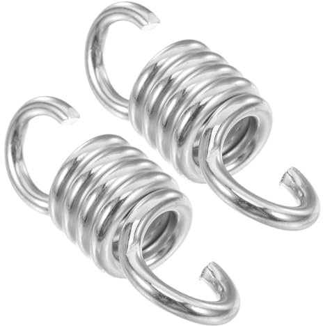 Toyvian Ressorts Renforcés pour Fauteuil Suspendu Et Hamac, Kit Suspendre pour Balancelle De Porche, Ressorts D'extension Ø6.5x34x95 Mm, Usage Extérieur, Absorption De Chocs