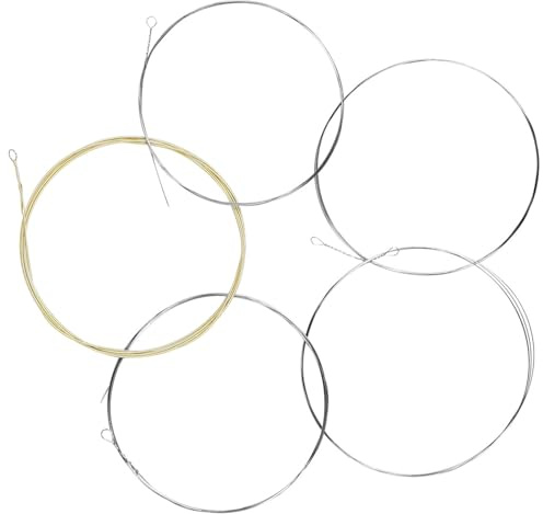 Cuerdas de práctica profesional inoxidables de 5 cuerdas para banjo de acero inoxidable y bronce para banjo de acero inoxidable y bobinado de bronce
