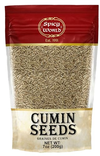 Spicy World Whole Cumin Seeds 7 Oz Resealable Bag
