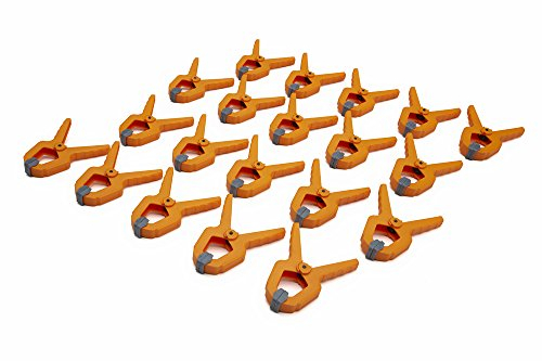 Bora 1-Inch Mini Spring Clamp, 20-Pack, 540520. Give Yourself an Extra Hand with These Tough Polymer Mini Spring Clamps,Brown