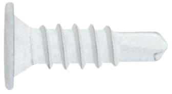 INDEX Fixing Systems BCP B - Pack de 500 tornillos autotaladrantes de cabeza extraplana y huella Phillips (recubrimiento cincado, 4,2 x 14 mm) color blanco