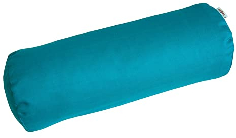 beties Farbenspiel Nackenrollen Bezug ca. 15x40 cm Baumwoll-Serie in Uni (Petrol)