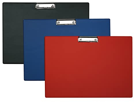 ALCO-Albert 5521-15 - Planchette à pince DIN A3 format paysage, en bleu, recouvert de plastique, 1 pièce