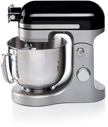 Ariete 1589 Impastatrice Planetaria Moderna, 1600 Watt, 11 velocità, 5.5 Litri, 3 accessori per impastare, amalgamare e montare. Nero