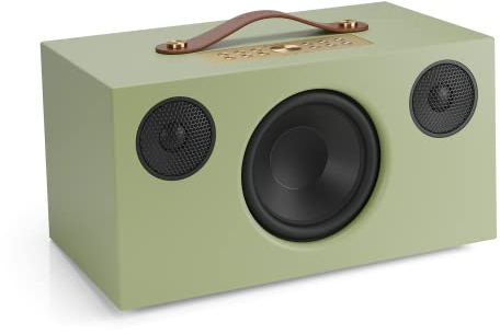 Audio Pro Altavoz Inalámbrico Multiroom con Conexión Bluetooth y WiFi - Pequeño Speaker Potente y Portátil Compatible con AirPlay 2 y Google Cast Addon C10 MKII - Verde Salvia