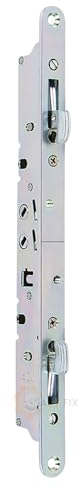 11-3/4 Dual Point Mortise Lock Flush Mount Latch with Facplate Replacement for Sliding Patio Glass Door - Stainless Steel Heavy Duty Locking Mechanism - Handle NOT Included