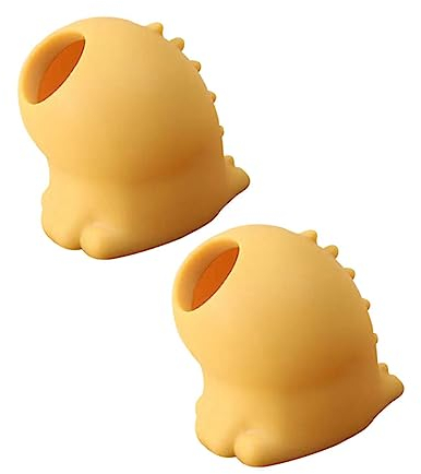 MAGICLULU Silicone Egg Separator 2pcs Cartoon Yolk Divider Flexible Squeeze Food-Grade Silicone for White Separation