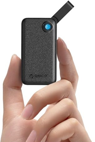 ORICO 2 TB Portable SSD, Up to 2000MB/s, USB 3.2 Gen 2x2, Ultra-Mini, Compact with 2 in 1 USB C Cable, External Solid State Drives, Reliable Storage for USB C Smartphone, Tablet, PC - B20