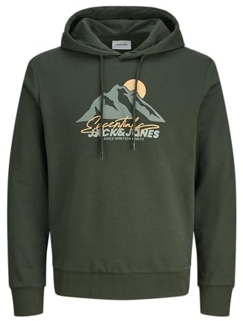 Jack & Jones Sudadera con Capucha para Hombre Jjsun, Mochila, L