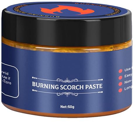 Pate Combustible Fondue,Pâte À Bois Brûlure D'artisanat En Bois,Accessoires de Pyrographie DIY pour la Peinture sur Bois,Pâte Torche Brûlante,Pâte à Brûler le Bois,Gel pour la Combustion du Bois