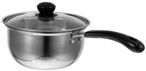 LAPYAPPE Casserole à Lait Acier Inoxydable Antiadhésive Pot à Soupe Sécurisé Avec Poignée Anti-brûlure Pour Cuisine Et Restaurant