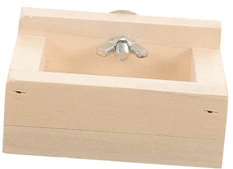 FONDOTIN Bol Bois pour Petits Animaux Multifonction Gamelle pour Hamster Cobaye Écureuil Et Hérisson Mangeoire Pratique pour Nourriture Et Eau