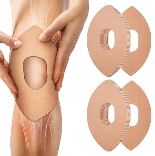 Kinesiology Tape, 10 Pcs Kinesiology Tape for Knees, Waterproof Elastic Sports Tapes Strapping for Injuries, Pain Relief Kinesio Tapes for Muscle Support for Shoulder, Knee, Ankle -Beige