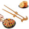 Tenacillas de Madera | Tenacillas para Pasteles,Accesorio de Cocina de 28 cm con Imán para Servir Bacon Pastel Muffin Asador
