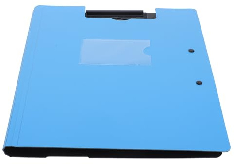 NOLITOY Portapapeles Plegable A4 con Doble Clip Carpeta de Plástico Resistente al Agua Organizador de Documentos para Oficina Escuela y Uso Médico Portapapeles para Estudiantes y