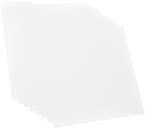 STOBAZA Lot de 8 Séparateurs en Plastique pour Disques Vinyles et Bandes Dessinées Surface Lisse Effaçable pour Organisation de Collections