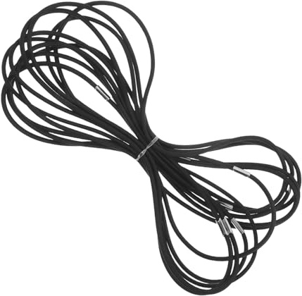 Zerodeko 10 Pezzi Anelli Elastici in Gomma Nera per Supporto Microfono Condensatore, Minimizzano Vibrazioni e Assicurano Chiarezza Audio per Home Studios e Setup Professionali