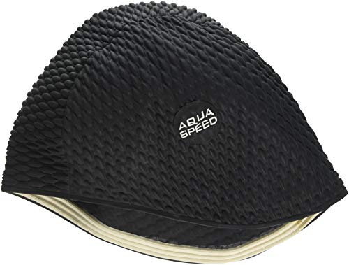 Aqua Speed Bombastic Bonnet de Bain en Latex pour Homme Noir Taille Unique