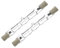 Lampadine alogene lineari R7s 120W = 150W, Lampadine alogene ecologiche a Risparmio energetico Lampadine di Sicurezza J78, Proiettore alogeno lineare 78mm di Lunghezza, 2250 Lumen - Confezione