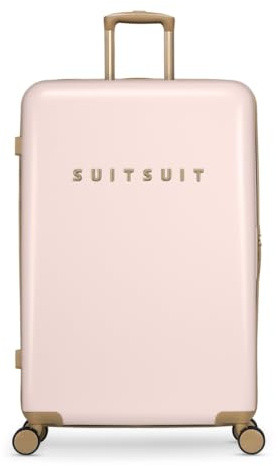 SUITSUIT Koffer Groß 76 cm - Hartschalen Reisekoffer mit Rollen - TSA-Schloss - 94 L - Fusion Rose Pearl