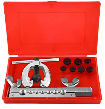 Rohrbördelwerkzeug Set 9-teilig Bremsleitung Bördelgerät Bördelwerkzeug Klemme Spreizer stirbt für einfache Rohr Reparatur und Flare für Mechaniker und Autoliebhaber