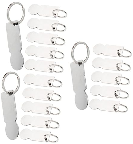 Lurrose 18 Piezas Ficha De Carro Colgante Extractor De Carritos Carros De La Compra Carrito De Supermercado Accesorio Carro Llaveros Para Llaveros Compras Accesorios Aleación De Zinc Metal
