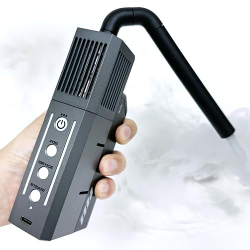 SmokeNINJA Tragbare Nebelmaschine, Handheld-Nebelmaschine für Fotografie, Outdoor-Events, Partys, Bühneneffekte, Halloween, Desinfektion oder Hochzeiten (Starter-Kit)