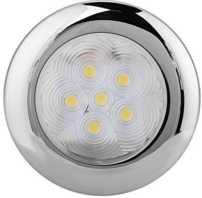 SPYMINNPOO LED LED DE Boat en Vieux ENCRIPTIQUE 6 Blanc Lampe DE Dome, Installation Facile DIRABILE des Conception D'EACHORD INOXDUBLE, Application Large avec DE Haute qualité pour Console, Toit en