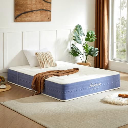 Neohavn Twin XL Mattress, 12 Inch Cooling Gel Memory Foam Hybrid Mattress for Cool Night Sleep, 5-Zone Ergo Support for Pressure Relief, Medium Plush Feel, CertiPUR-US Certified, 80 L x 39 W