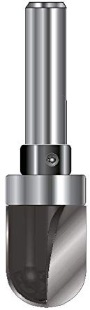 ENT 12660 Wasserrinnenfräser HW, Schaft (S) 8 mm, Durchmesser (D) 12 mm, NL 16 mm, R 6 mm, SL 32 mm, mit Kugellager