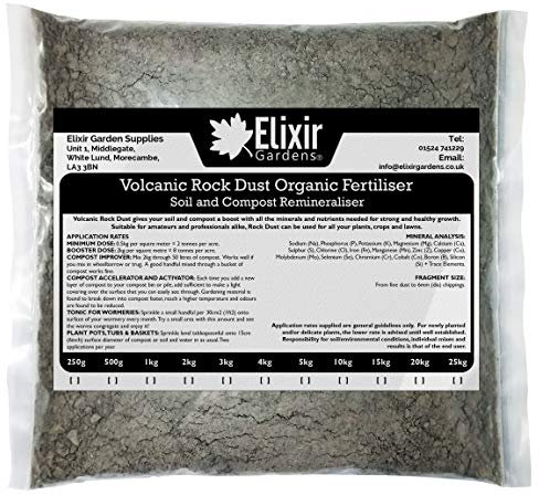 Elixir Gardens Volcanic Rock Dust | Organic Fertiliser & Remineraliser | 2.5kg | Treats 5sqm