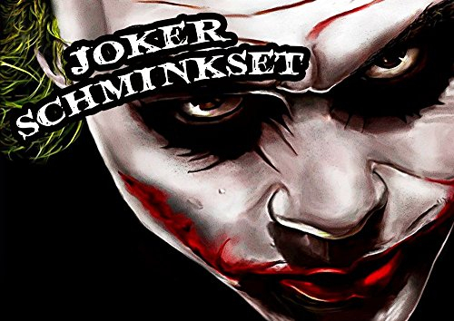 shoperama Profi-Schminkset Joker Makeup KIT für Karneval/Fasching/Halloween