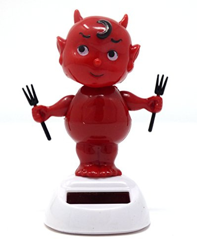 4 INCH SOLAR DANCING DEVIL- DEVIL FORKS MOVE UP AND DOWN WITH SOLAR LIGHT