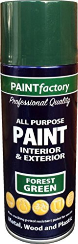 400ml All Purpose Forest Green 1738PR Spray Can Household Car Van Bike Aerosol Paint (4 Pack)