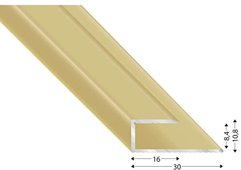 Kügele 11080 SD 100 Profilé de finition coulissante en U en aluminium sable anodisé 8/1000 mm